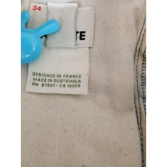 Lacoste Jeans Men 34 Blue Medium Wash Cotton Casual Classic Logo on Pocket Denim - Picture 15 of 16